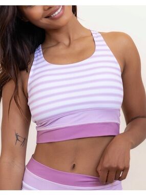 Nani Swimwear Cut Back Crop Top in Ashbury